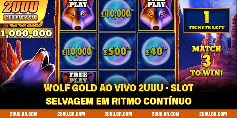 total. Wolf Gold ao Vivo 2UUU - Slot Selvagem Em Ritmo Contínuo